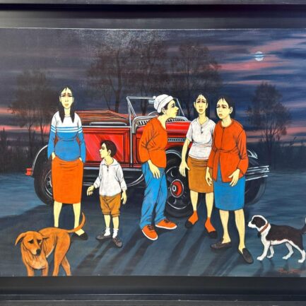 ORHAN UMUT [1972-...] • "Kırmızı Araba Önünde Sohbet"